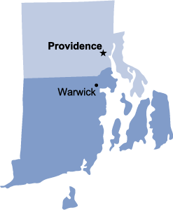 Rhode Island region map